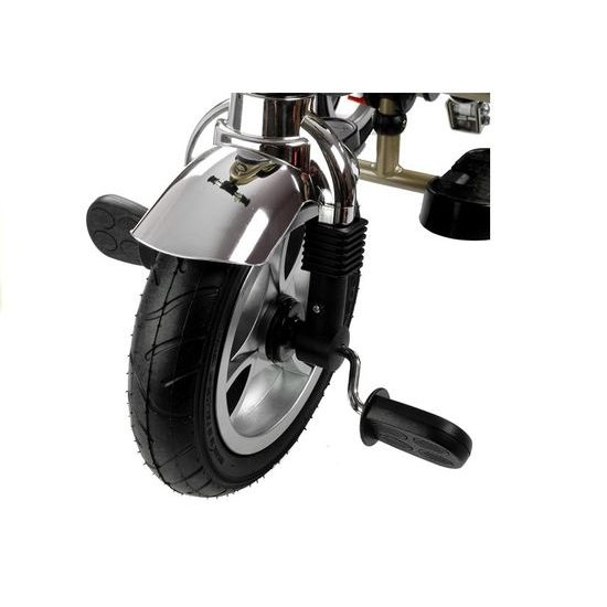 Majlo Toys tříkolka 2v1 s nafukovacími koly PRO600 béžová