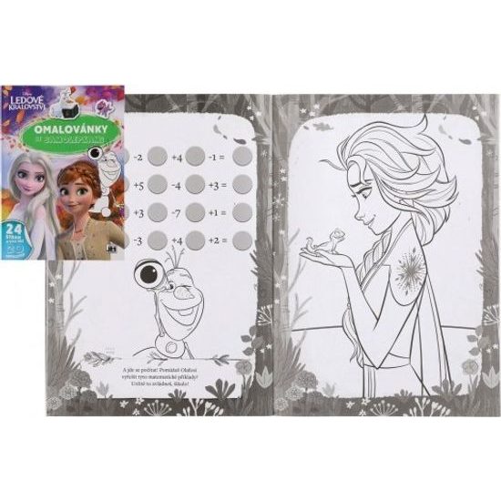 Omalovánky se samolepkami Ledové království/Frozen