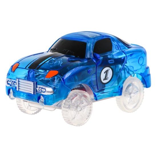 Majlo Toys svítící autodráha s autíčkem na baterie 220 dílků Magic Tracks