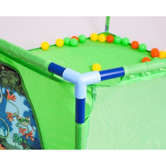 Detská ohrádka so 40 loptičkami Hexagon Fence - zelená