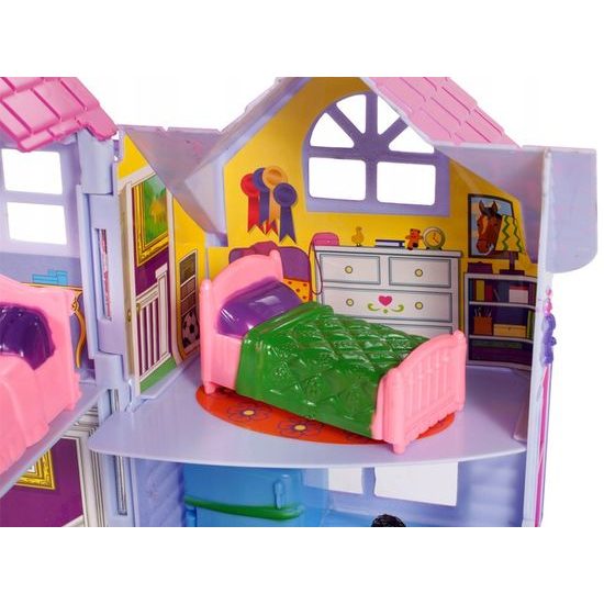 Doris přenosný domeček pro panenky s nábytkem Country House