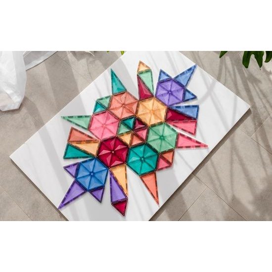 Pastelový Geometrický set Connetix Pastel Geometry pack 40ks