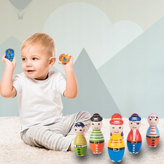 Dětské pěnové kuželky Pirate Bowling