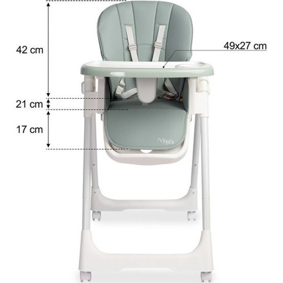 Dětská jídelní židlička Megalo mint
