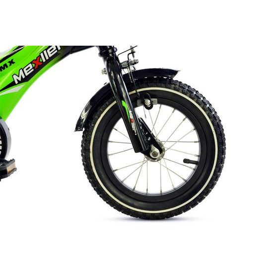 Mexller dětské kolo BMX 12" s vodící tyčí zelená