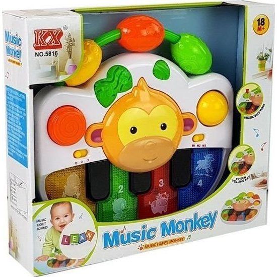 Dětský klavír s opicí na baterky