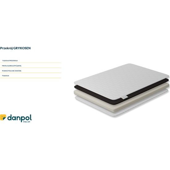 Dětská matrace Danpol Pohanka-Pěna 140x70x7