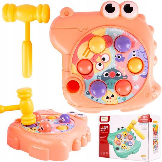 Zatloukání míčků pro nejmenší Funny Hole - růžová