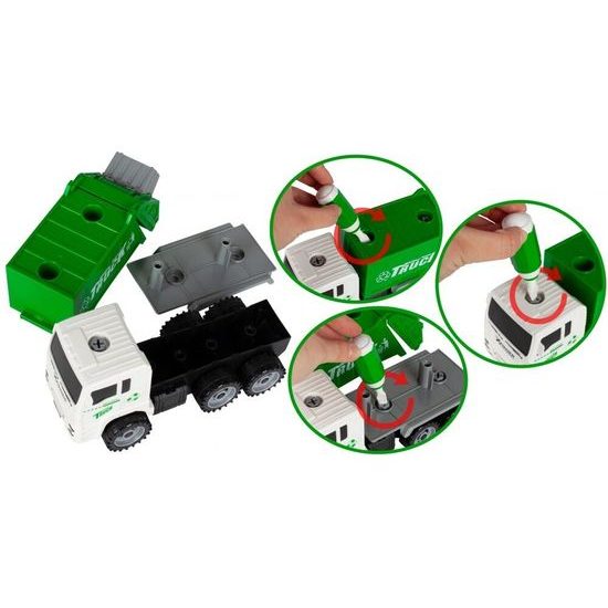 Šroubovací popelářské auto s kontejnery Sanitation Truck