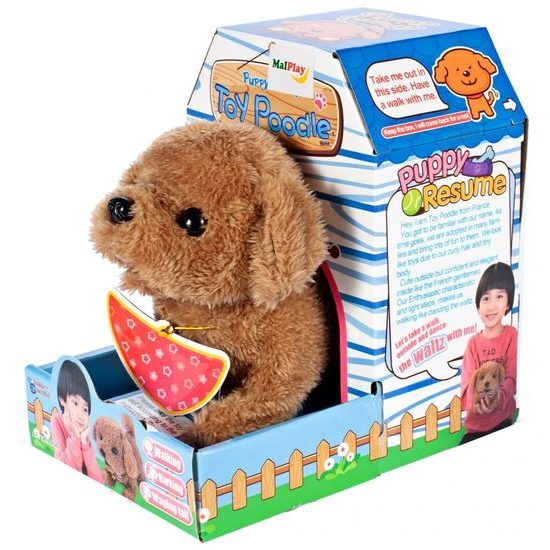 Plyšový pejsek na baterie Pudl