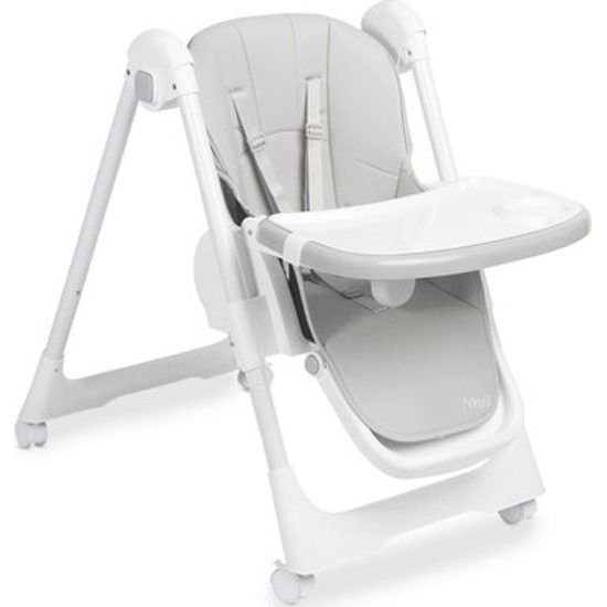 Dětská jídelní židlička Megalo light grey