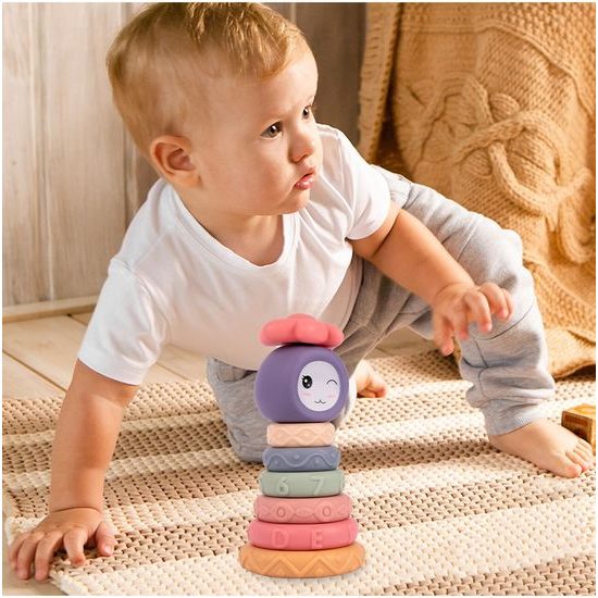 Senzorické kostky pro nejmenší Soft Jenga