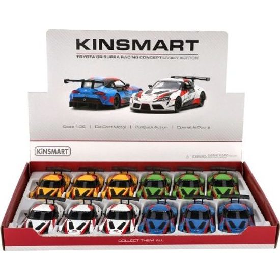 Auto Kinsmart Toyota GR Supra Racing - mix 4 barvy
