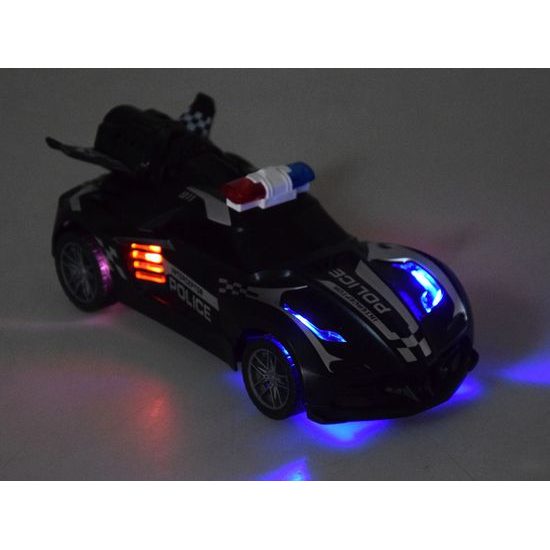 Policejní autíčko na dálkové ovládání s kouřovým efektem Spray Car