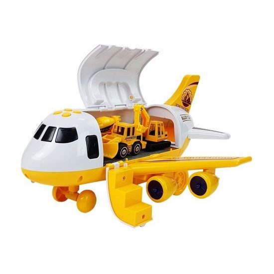 Interaktivní letadlo se stavebními stroji, světly a zvuky Engineering Airplane