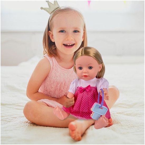 Interaktivní mluvící panenka s příslušenstvím Lucky Doll 33 cm