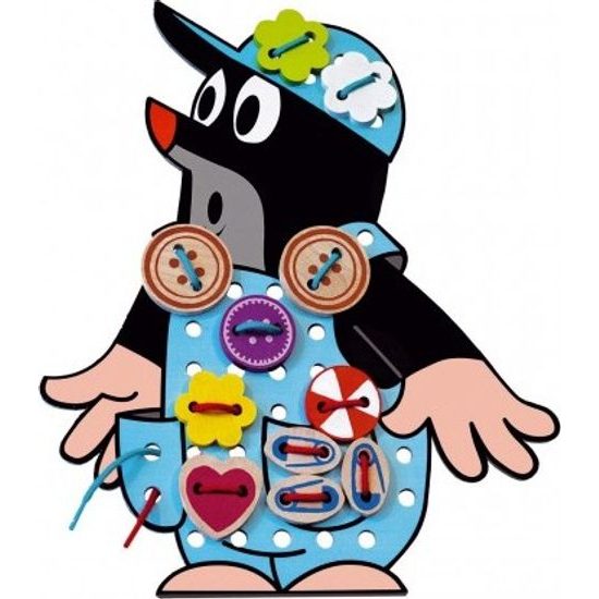 Dřevěné Vyšívání Krtek 26ks