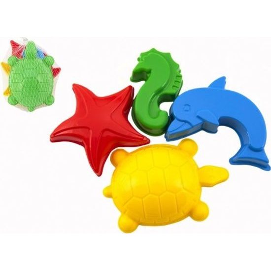 Formičky Bábovky na písek - mořská zvířátka 4 ks