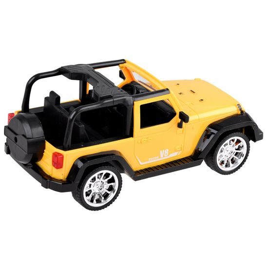 Terénní auto na dálkové ovládání Jeep Engine V8 1:16 žlutý