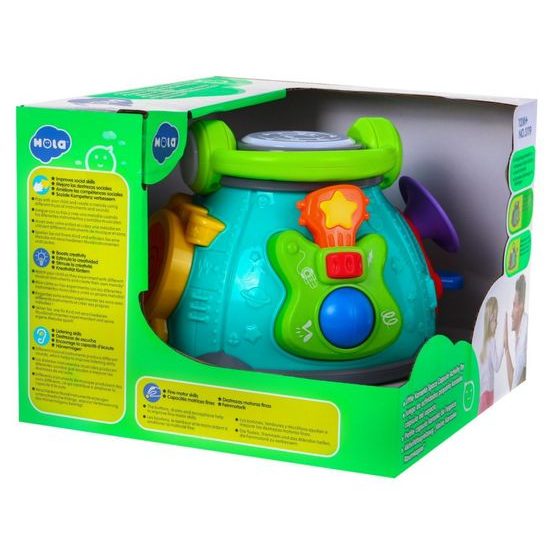 Huile Toys multifunkční bubínek pro nejmenší se světly a zvuky Little Karaoke