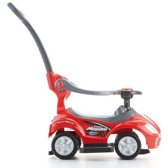 Odrážedlo Mega Car s vodící tyčí 3v1 červené