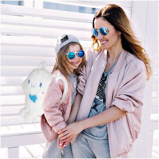 Plyšový batůžek bílý Králíček