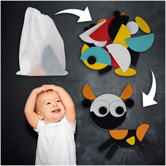 Dřevěné puzzle se zvířátky Animo Blocks