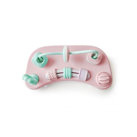 Ecotoys dětské chodítko s hračkami růžové