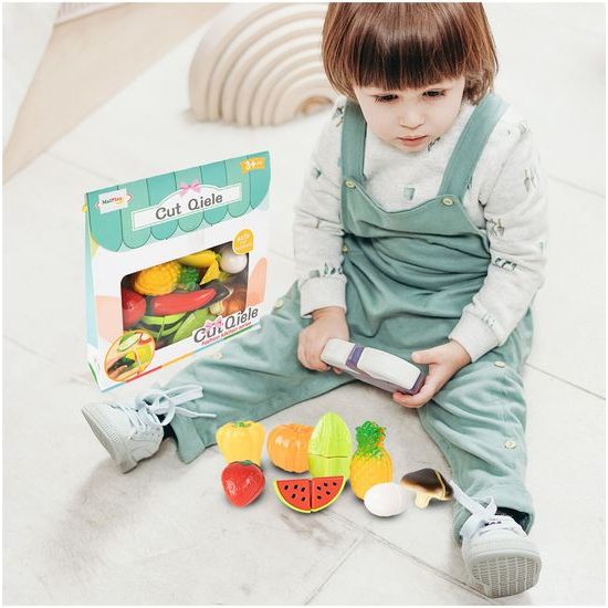 Sada zeleniny a ovoce na krájení s příslušenstvím Cut Qiele