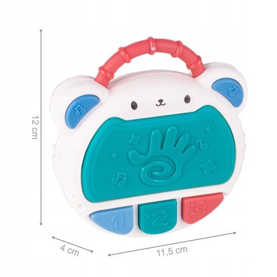 Interaktivní bubínek se zvuky a světly Myška zelená