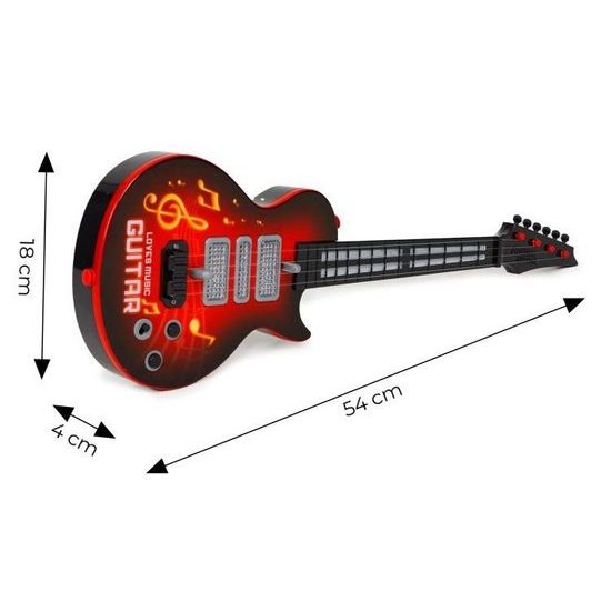 Dětská kytara Rock Guitar s osvětlením 54 cm