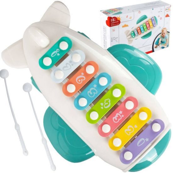 Cimbálky pro nejmenší Airplain Piano zelené