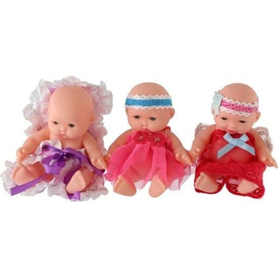 Miminko panenka ve vaničce - mix 3 druhy