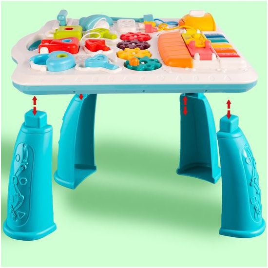 Edukační stoleček s piankem a zvuky 2v1 Game Table