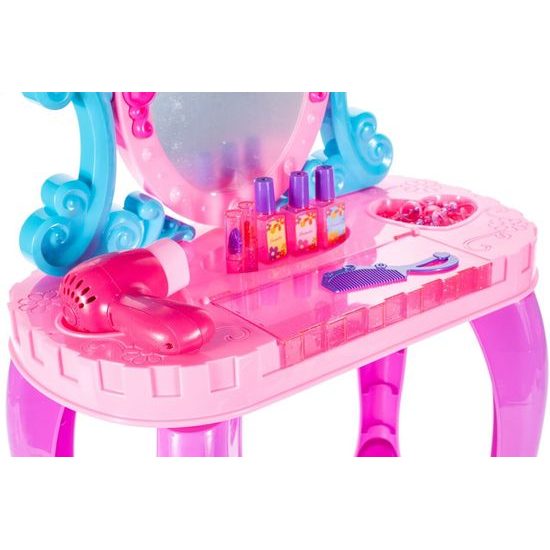 Dětský toaletní stoleček na baterie s příslušenstvím Crown Vanity