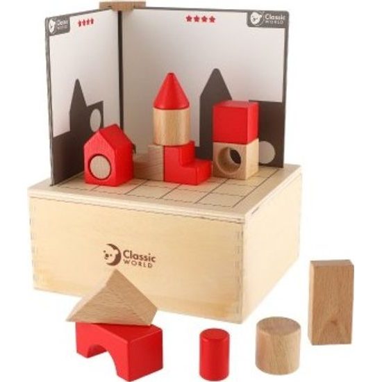 Dřevěná skládanka stavebnice Vesmír 41ks