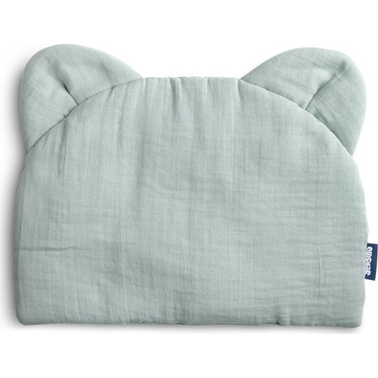 Mušelínová poduška do kočárku grafitová