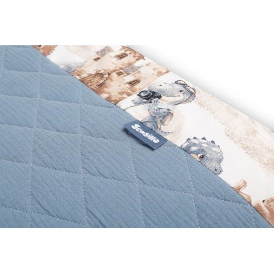 Ochranný mantinel do postýlky Dráček jeans