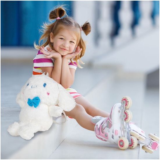 Plyšový batůžek bílý Králíček