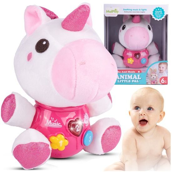 Interaktivní plyšový jednorožec na baterie Magic Unicorn