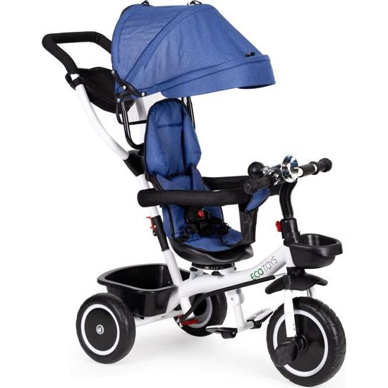 Ecotoys dětská tříkolka s otočným sedadlem S360 modrá