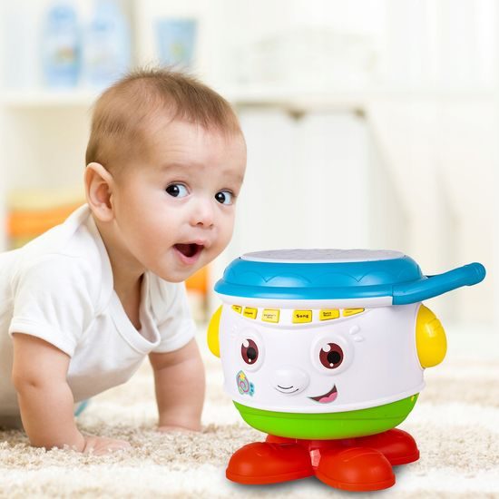 Interaktivní bubínek se zvuky a světly Music Drum