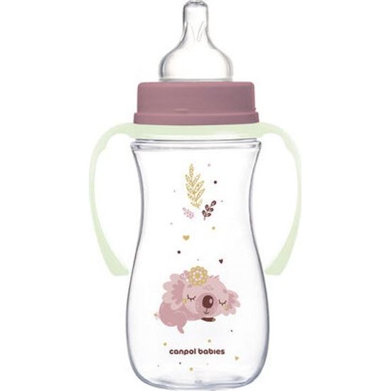 Canpol babies Antikoliková lahev EasyStart SLEEPY KOALA 300ml růžová