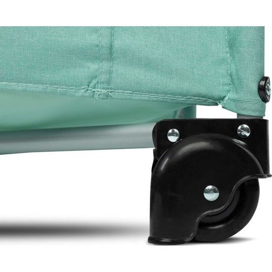 Dětská cestovní postýlka CARETERO ESTI se stahovací bočnicí mint