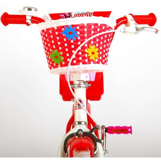 Dětské kolo Volare Lovely 12" červeno-bílé