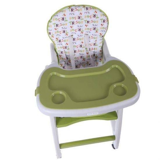 Ecotoys jídelní židlička s houpačkou 3v1 zelená