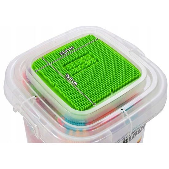 LEHKÉ POŠKOZENÍ barevná konstrukční stavebnice Hedgehog Blocks 200 ks