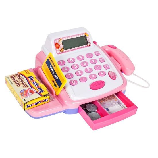 Dětská elektronická pokladna Pink Cashier