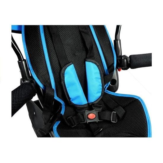 Majlo Toys multifunkční tříkolka s nafukovacími koly PRO500 modrá