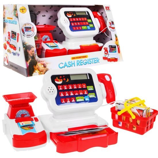 Dětská elektronická pokladna s kalkulačkou Funny Cashier